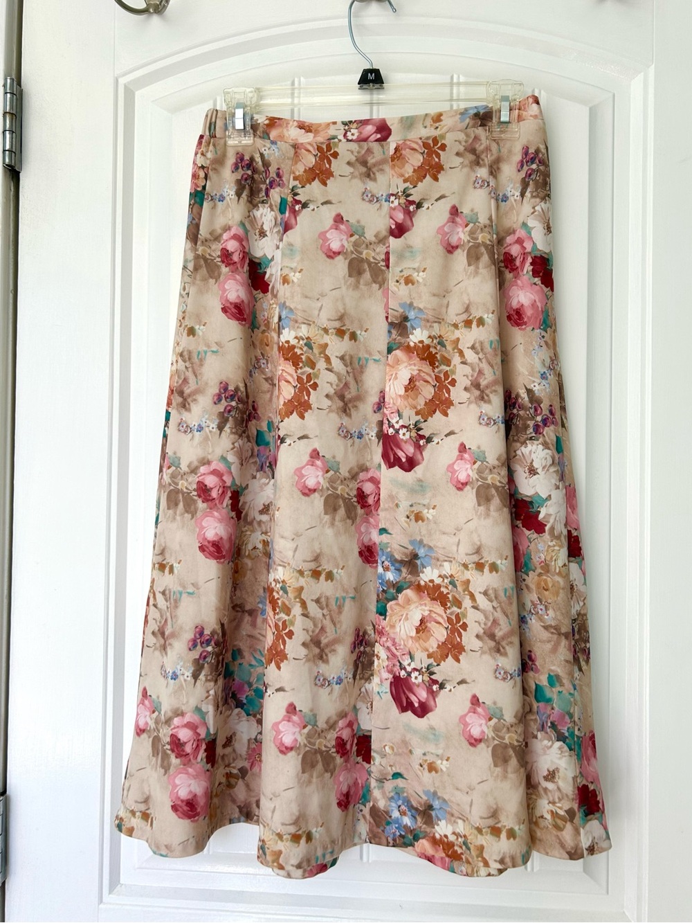 Vintage Floral Midi Skirt